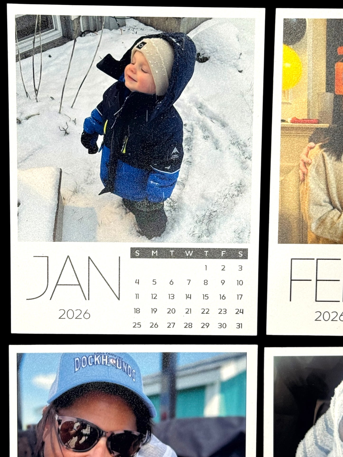 Custom Photo Calendar Magnets – Set of 12