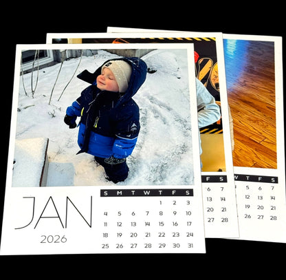 Custom Photo Calendar Magnets – Set of 12