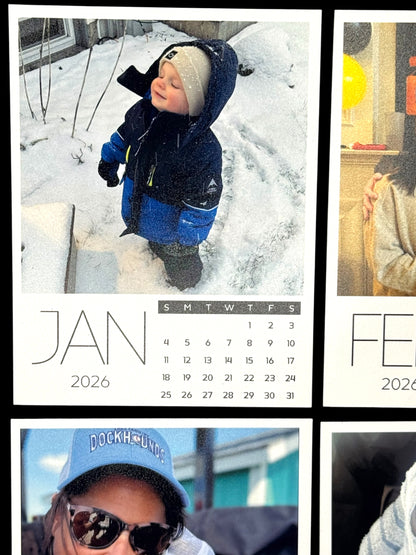 Custom Photo Calendar Magnets – Set of 12